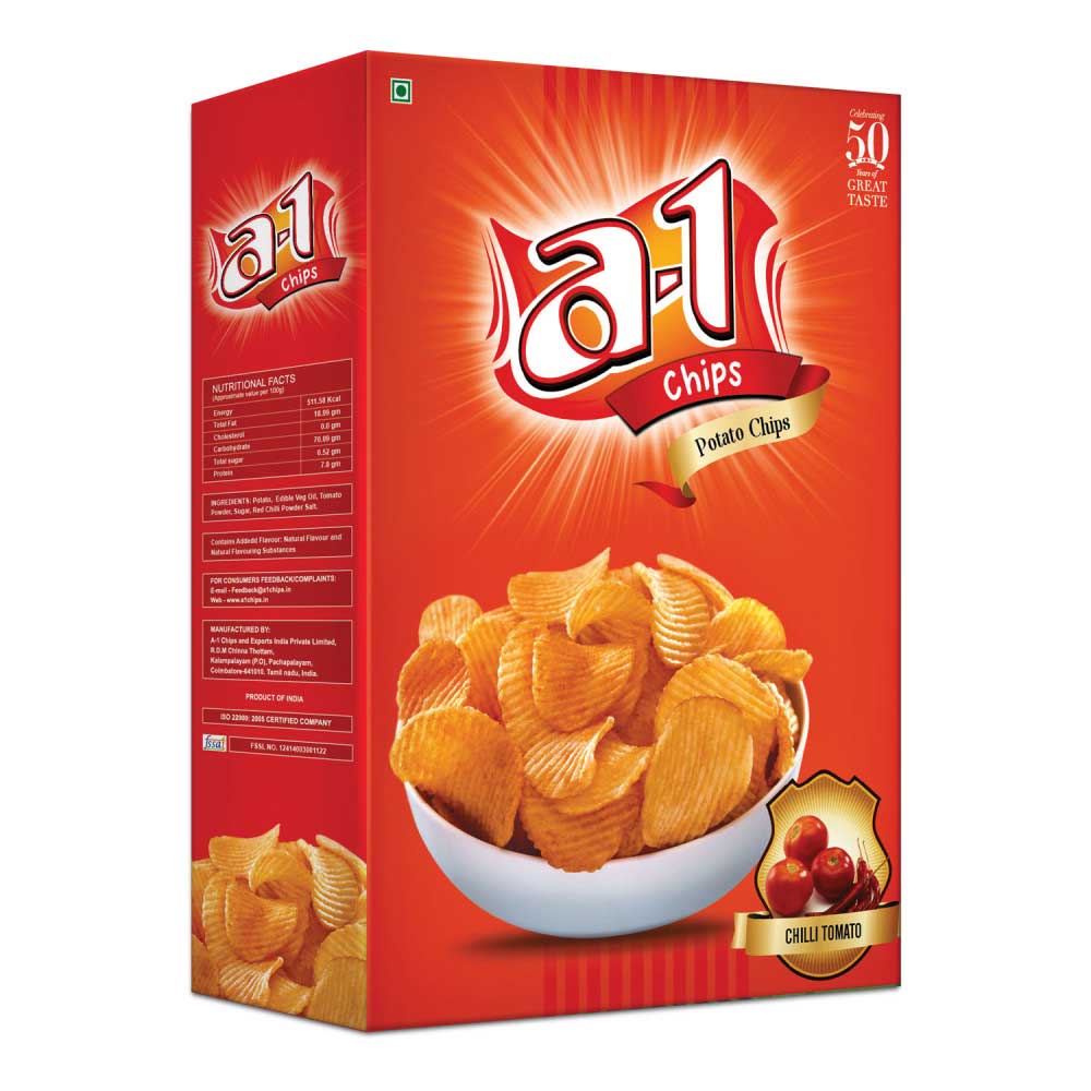 A-1 Chips Potato Chips-Chilli Tomato
