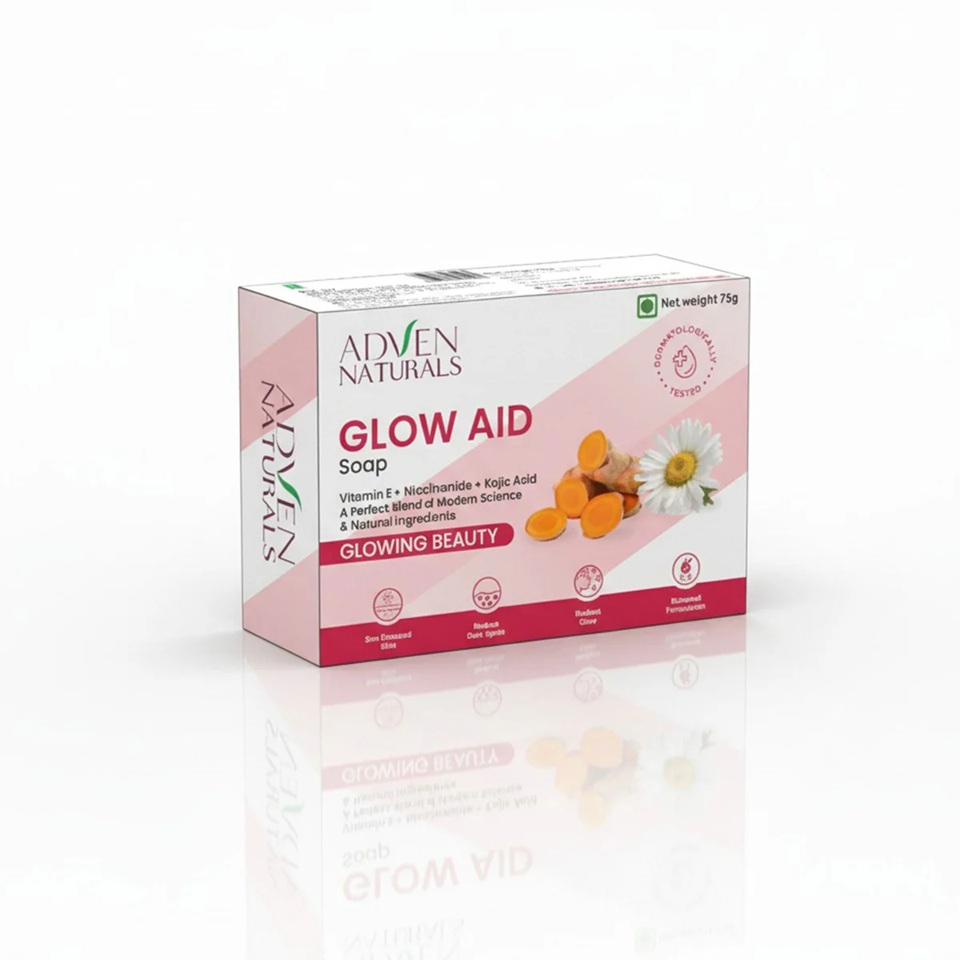 Adven Naturals Glow Aid Bar Soap