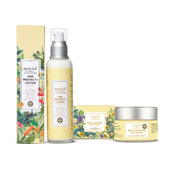 Alyuva Sun Protection Kit of Sun Protect+ Lotion & Daily Hydrating Day Cream