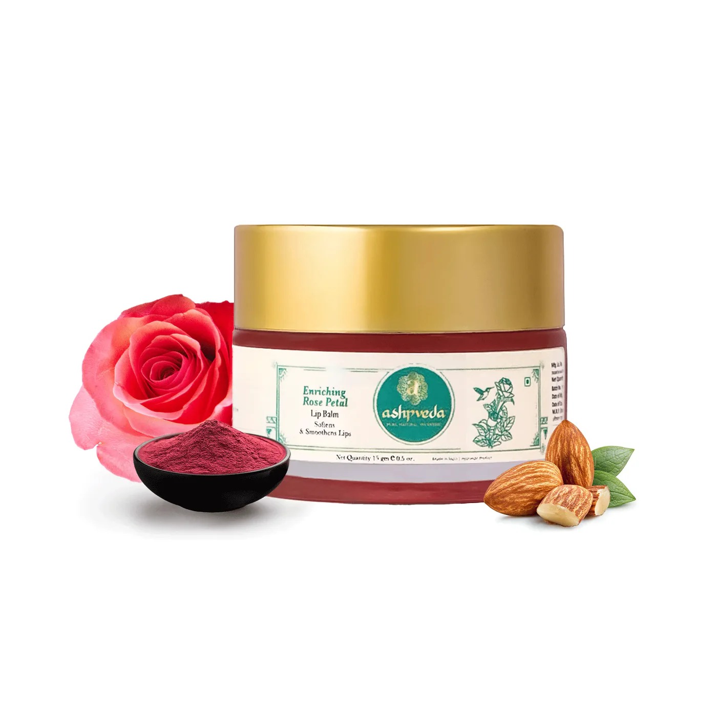 Ashpveda Enriching Rose Petal Lip Balm