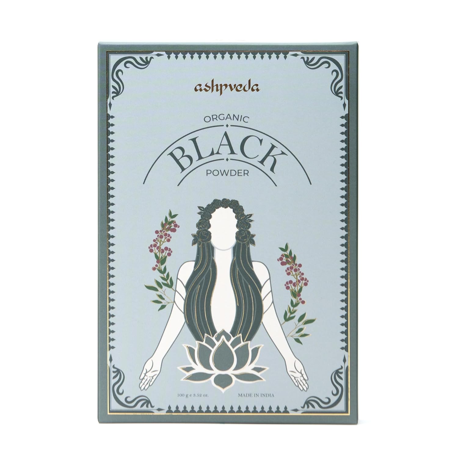 Ashpveda Organic Black Hair Color Powder