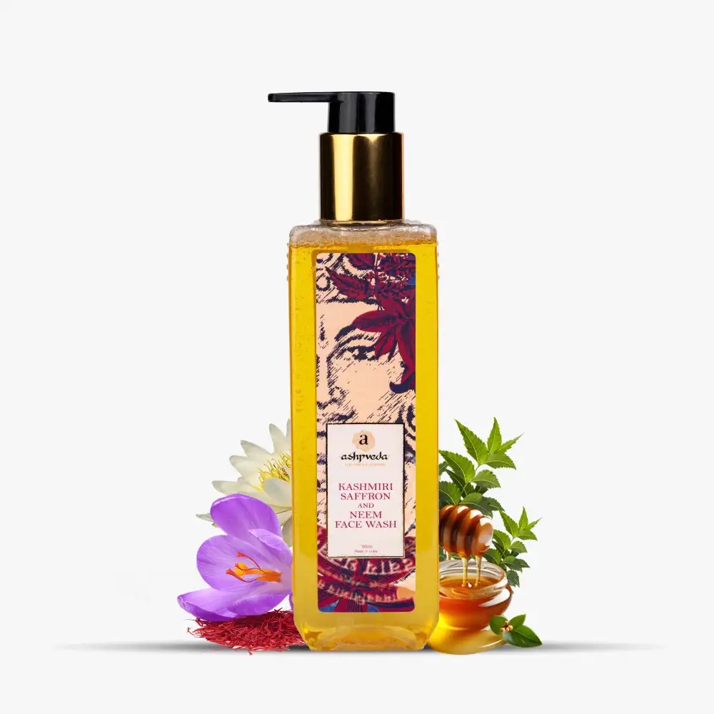 Ashpveda Radiant Kashmiri Saffron And Neem Facial Wash