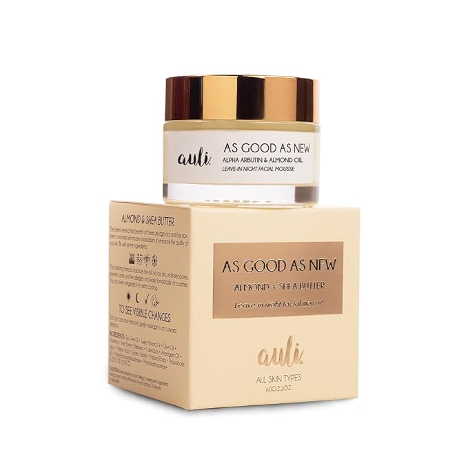 Auli Lifestyle As Good As New Alpha Arbutin & Shea Butter Leave In Night Facial Mousse