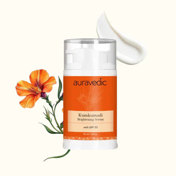 Auravedic Kumkumadi Brightening Serum SPF 50