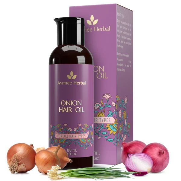 Avimee Herbal Onion Hair Oil For Hair Growth And Hair Fall Control