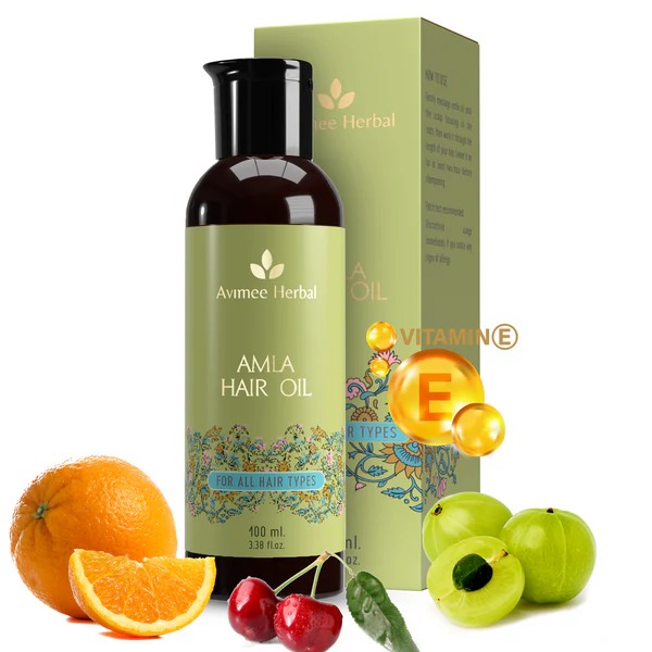 Avimee Herbal Pure Amla Hair Oil For Grey Hair & Dandruff