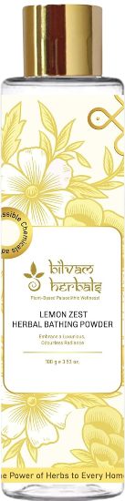Bilvam Herbals Lemon Zest Herbal Bathing Powder