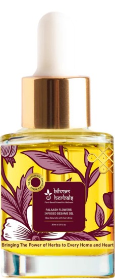 Bilvam Herbals Palaash Flowers infused sesame oil