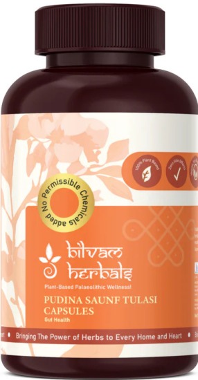 Bilvam Herbals Pudina blend with Saunf and Tulasi