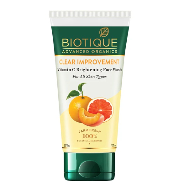 Biotique Advanced Organics Clear Improvement Vitamin C Brightening Face Wash 