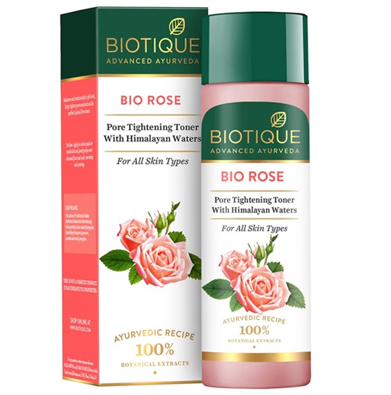 Biotique Bio Rose Pore Tightening Toner With Himalayan Waters