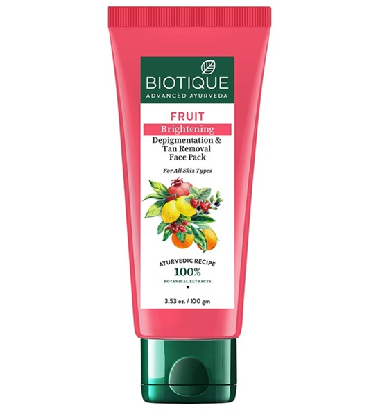Biotique Fruit Brightening Depigmentation & Tan Removal Face Pack