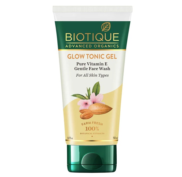 Biotique Glow Tonic Gel Pure Vitamin E Gentle Face Wash