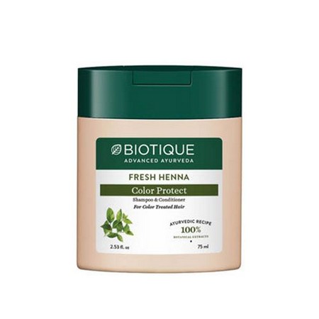 Biotique Henna Leaf Fresh Texture Shampoo and Conditioner with Color