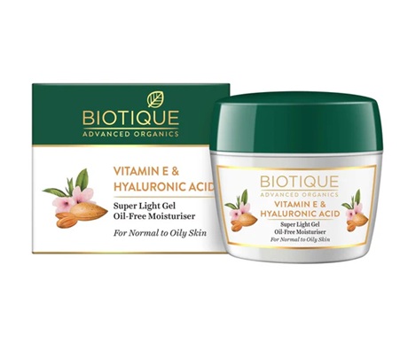 Biotique Vitamin E & Hyaulronic Acid Super Light Gel Oil-Free Moisturiser