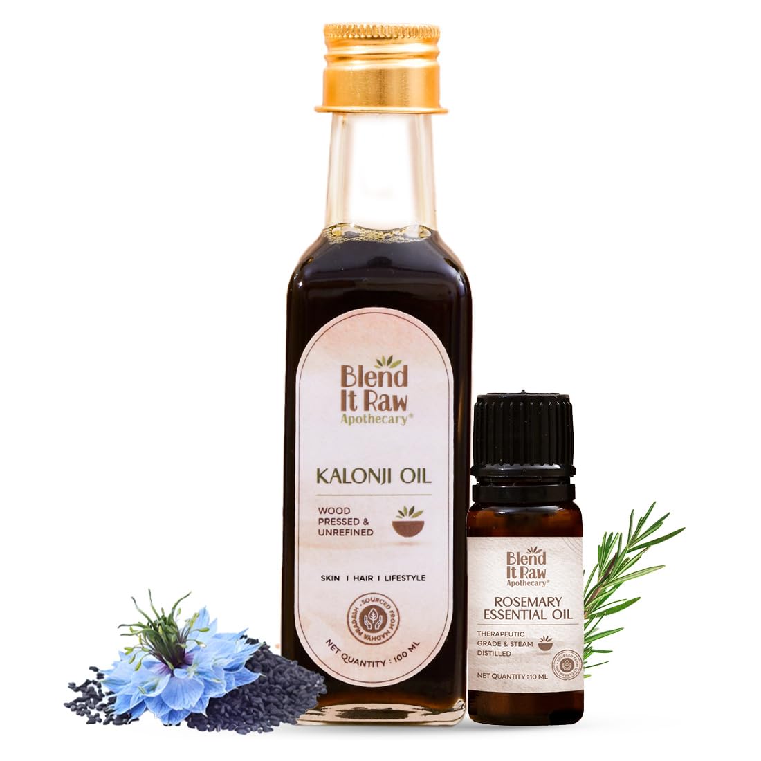 Blend It Raw Kalonji and Rosemary Essential Oil Combo
