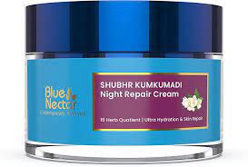 Blue Nectar Shubhr Kumkumadi Night Repair Cream for Women