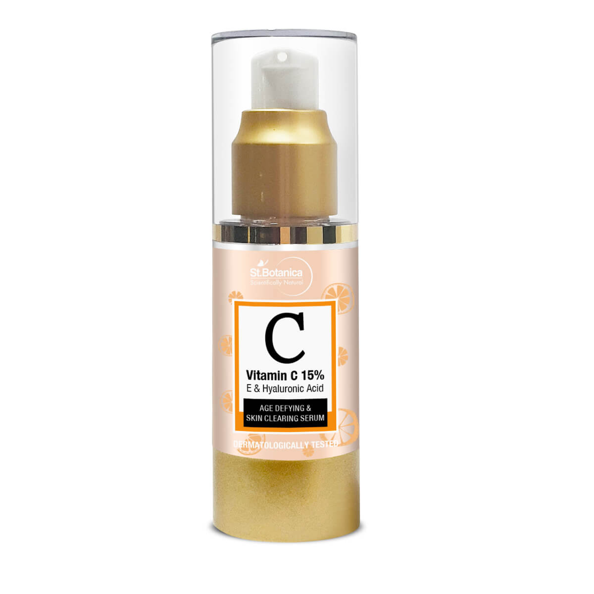 St.Botanica Vitamin C 15%, E & Hyaluronic Acid, Age Defying & Skin Clearing Serum 
