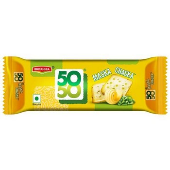 Britannia 50-50 Maska Chaska Salted Biscuits