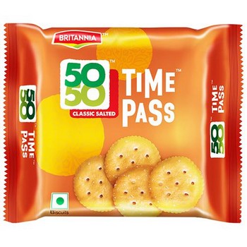 Britannia 50-50 Timepass Salted Biscuits