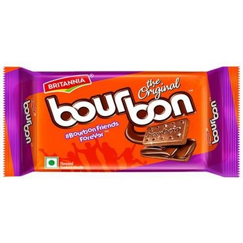 Britannia Bourbon Cream Biscuit Chocolate Flavor