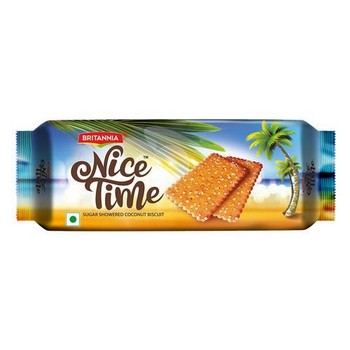 Britannia Nice Time Sugar Showered Coconut Biscuits