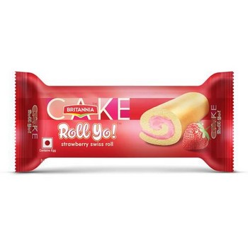 Britannia Roll Yo Strawberry Swiss Roll