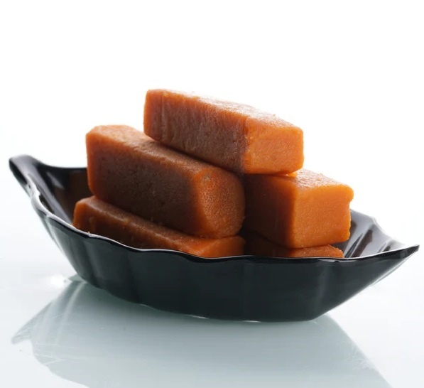 Carrot Mysore Pak (Vegan)