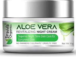 Dravida Organics Aloe Vera Revitalizing Night Cream