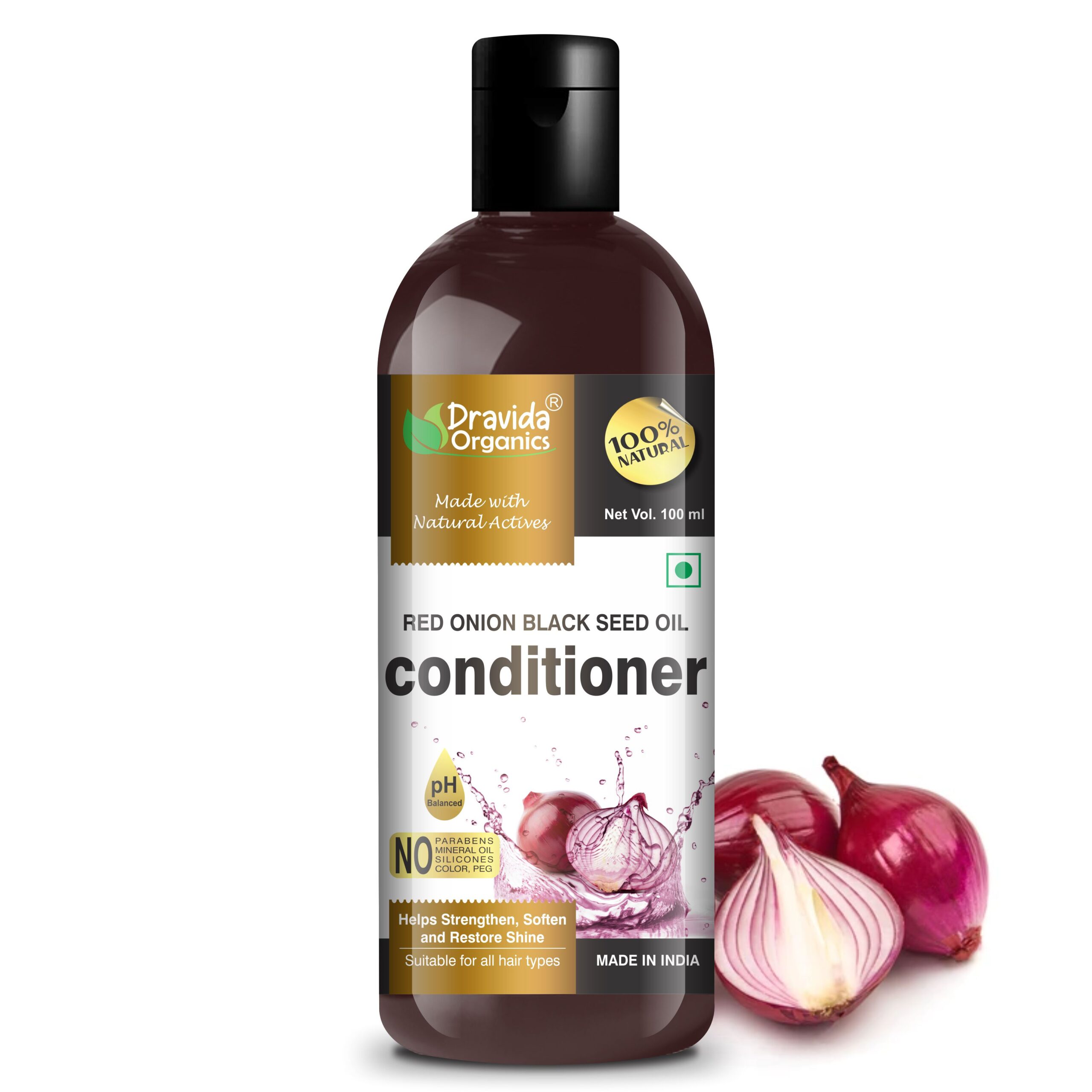 Dravida Organics Red Onion Black Seed Oil Hair Conditioner