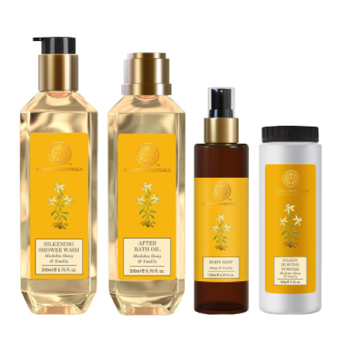 Forest Essential Honey and Vanilla Body Care Layering Ritual