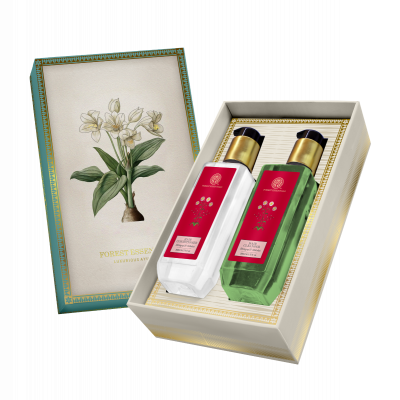 Forest Essentials White Lily Hair Care Duo Box