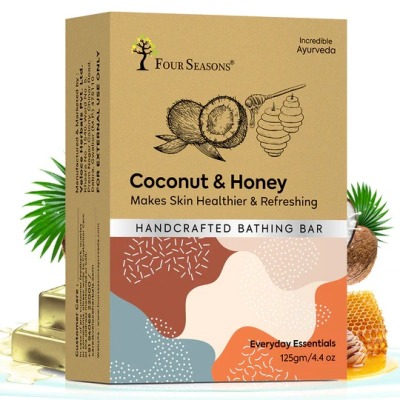 Four Seasons Coconut & Honey  Handcrafted Bathing Bar
