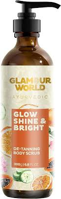 Glamour World Glow Shine & Bright De-tanning Body Scrub