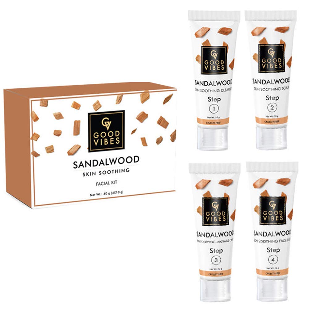 Good Vibes Skin Soothing Facial Kit Sandalwood