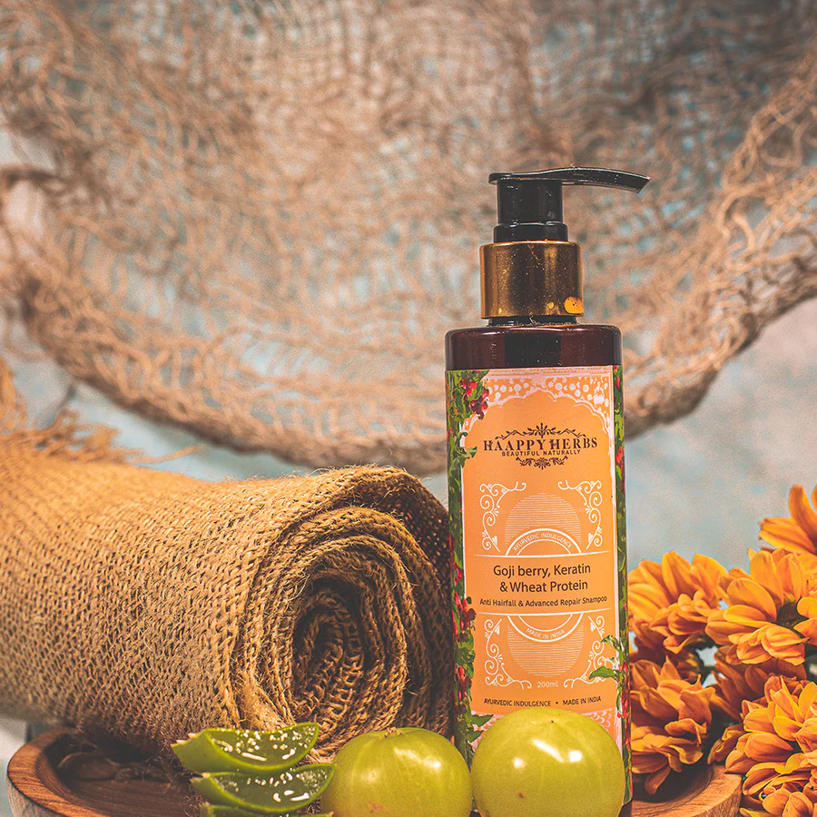 Happy Herbs Goji Berry, Keratin & Wheat Protein Shampoo