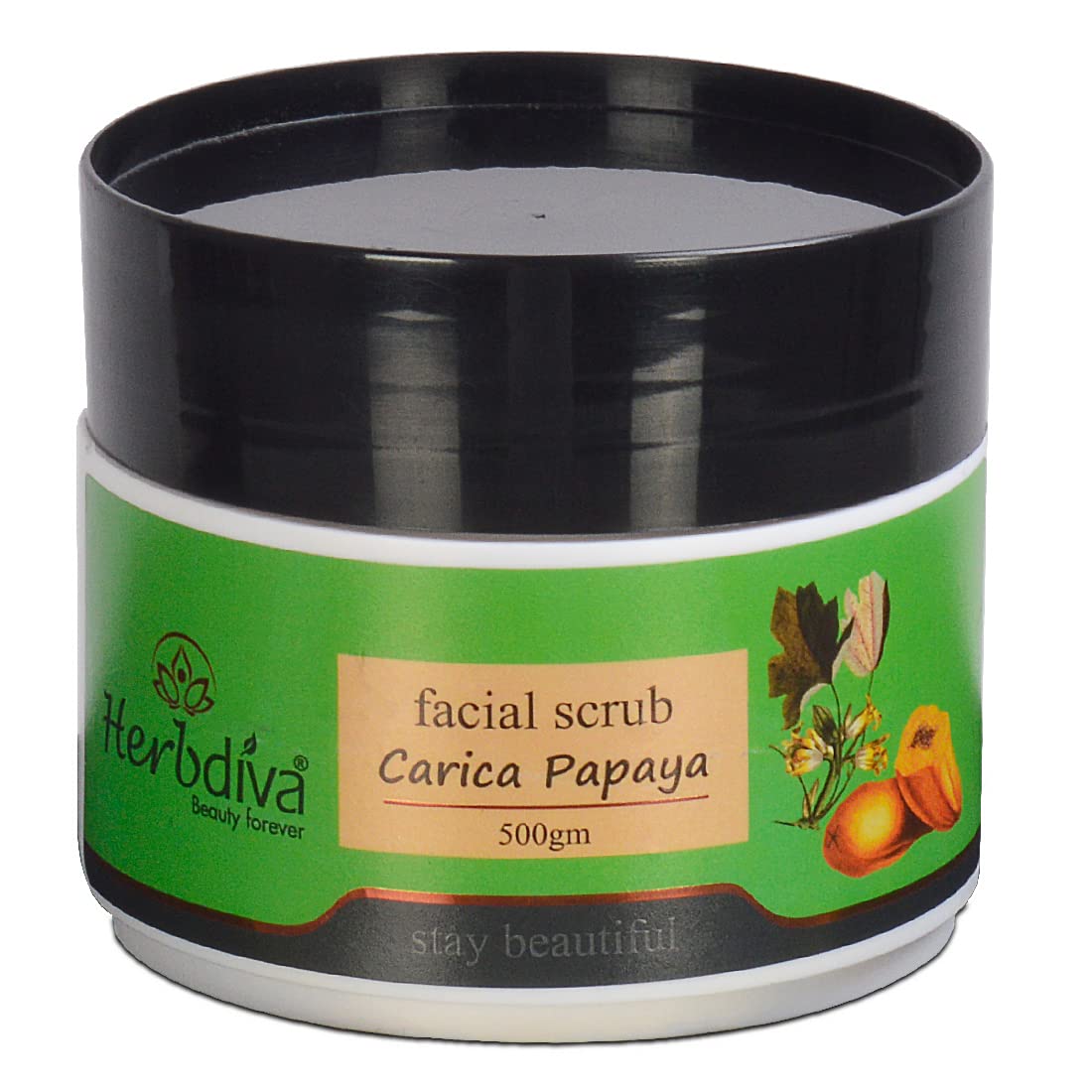 Herbdiva Carica Papaya Facial Scrub