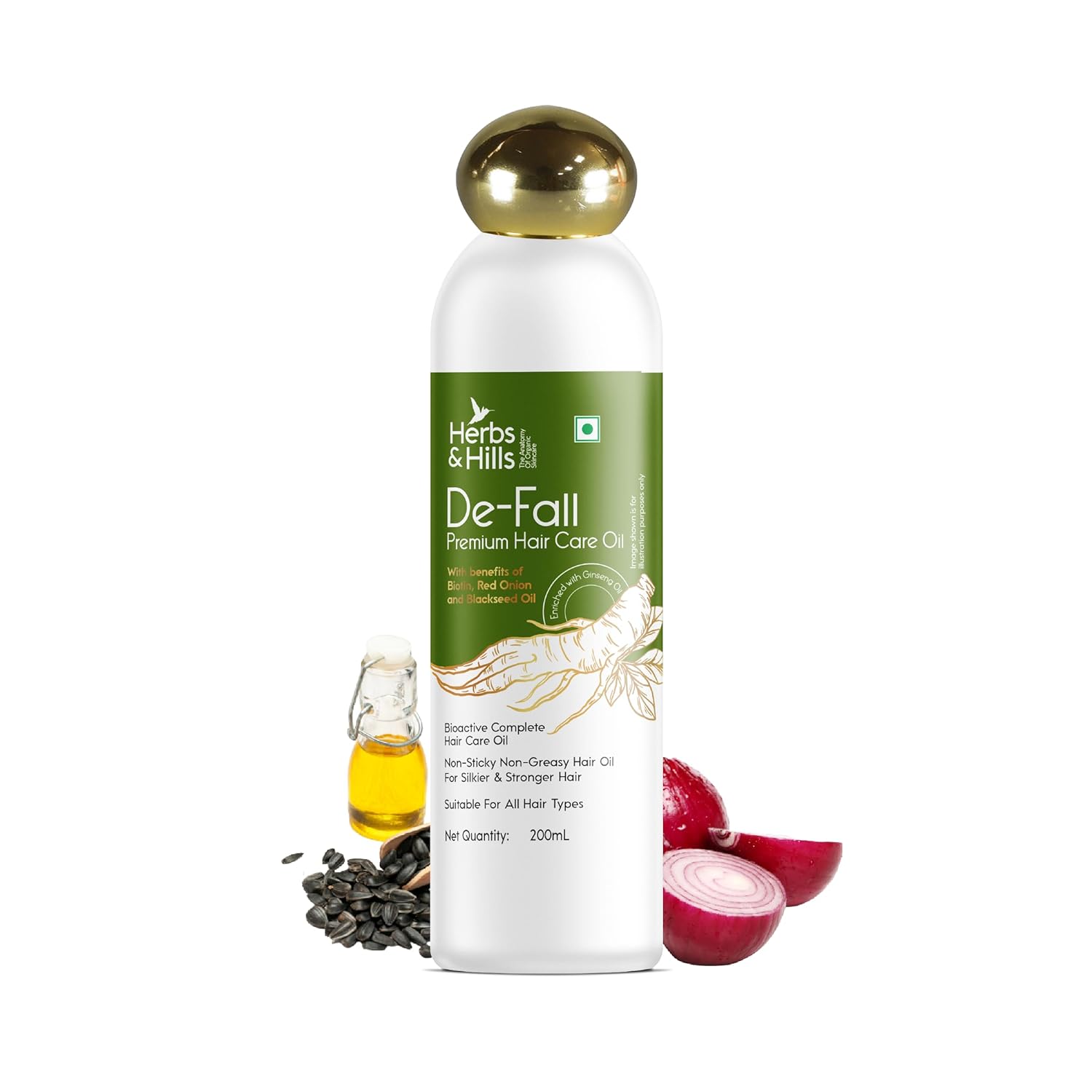 Herbs And Hills De-Fall Premium Hair Care Oil