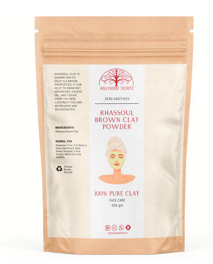 Hollywood Secrets Pure Rhassoul Brown Clay Powder