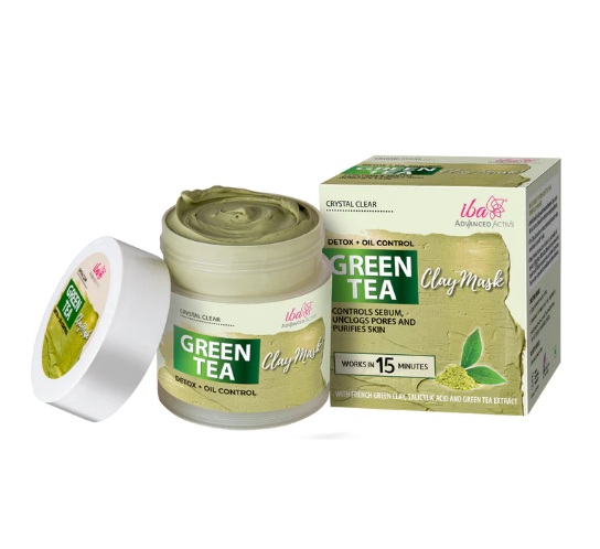 Iba Advanced Activs Crystal Clear Green Tea Mask (Detox + Oil Control)