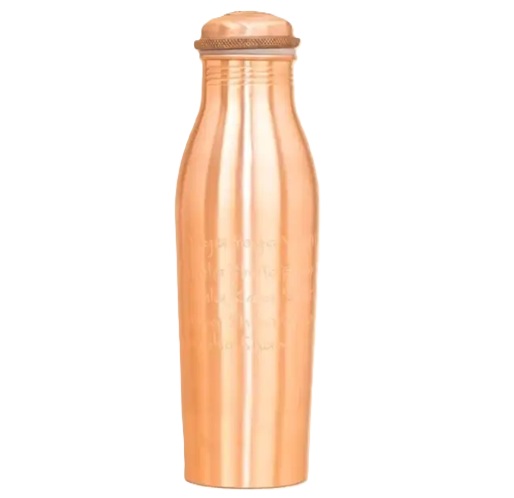Isha Life Copper Water Bottle Engraved with Yogeshwaraya Chant -  950 ml