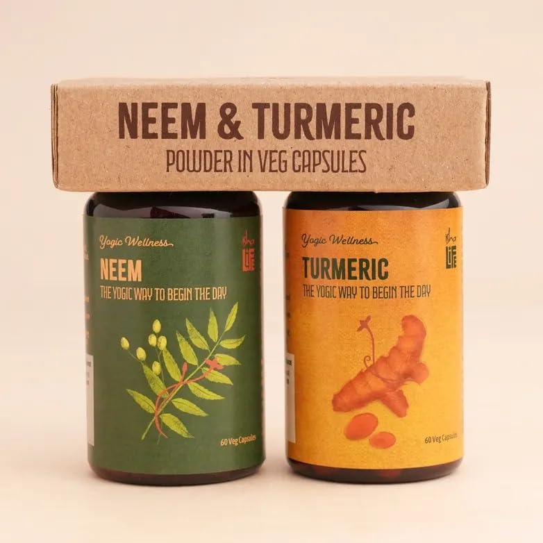 Isha Life Neem and Turmeric  Capsules ( combo )