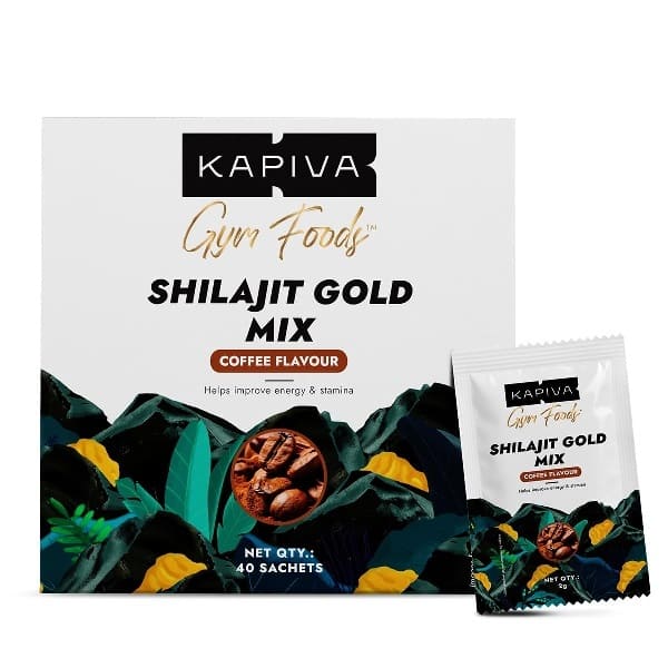 Kapiva Shilajit Gold Mix - Natural Preworkout (Coffee Flavour)