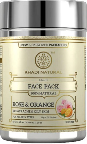Khadi Natural Rose and Orange Face Pack
