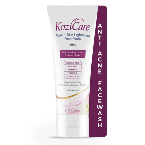 Kozicare Acne + Skin Lightening Face Wash 2 in 1