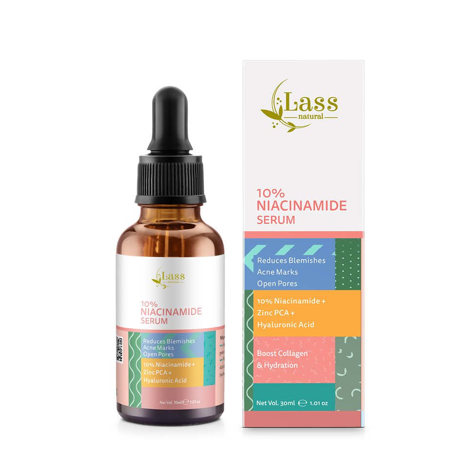 Lass Naturals 10% Niacinamide + Zinc Pca + Ha Serum