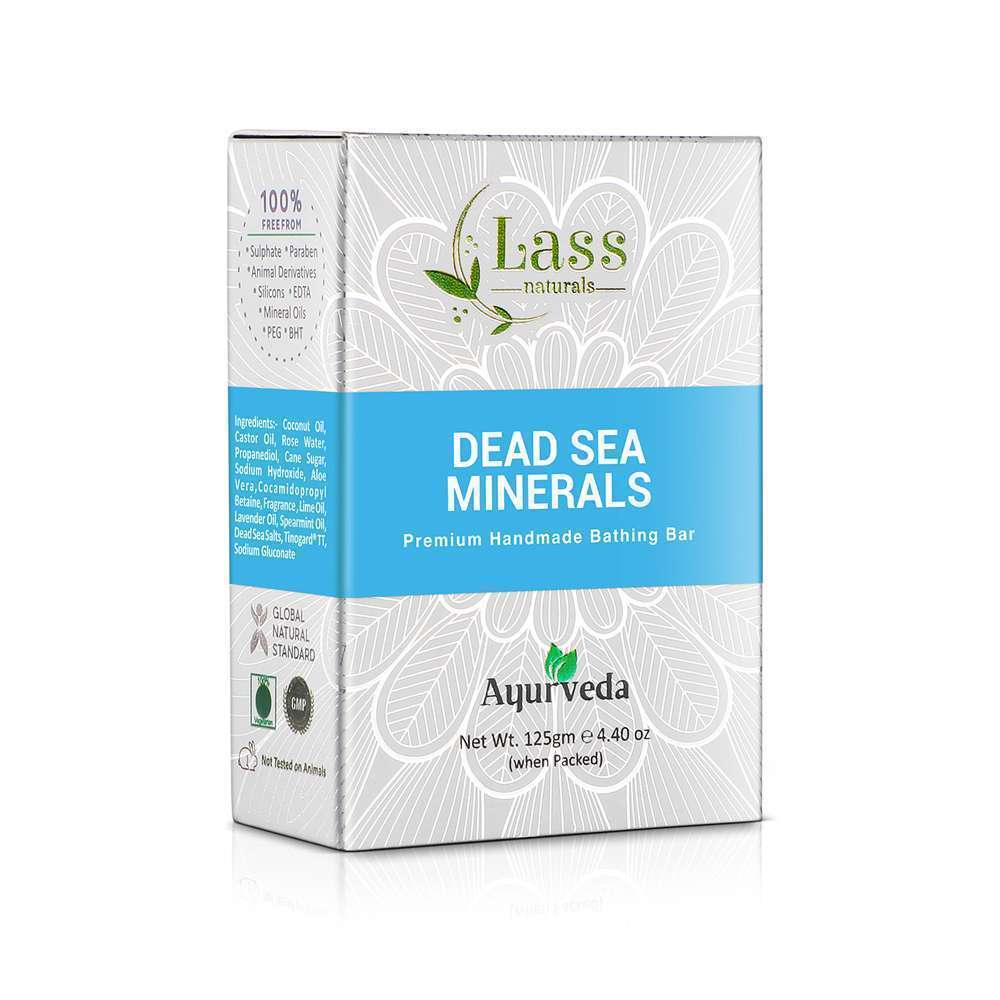 Lass Naturals Dead Sea Minerals Handmade Premium Bathing Soap