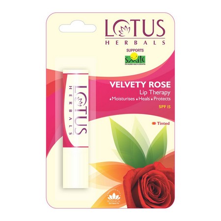 Lotus Herbals Lip Therapy SPF 15 Velvety Rose