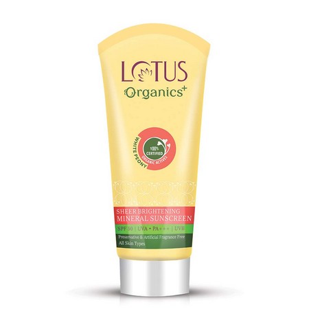Lotus Organics Sheer Brightening Mineral Sunscreen SPF 50 