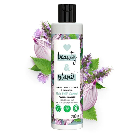 Love Beauty and Planet Onion, BlackSeed & Patchouli  Hairfall Control Conditioner